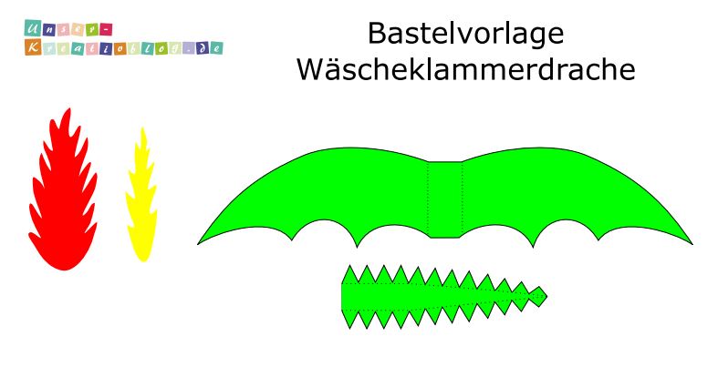 Wäscheklammer Drache Unser Kreativblog